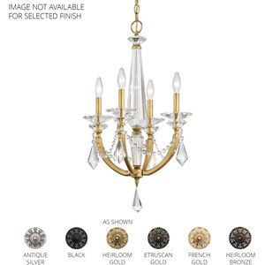 Verona 4 Light 16.8 inch Heirloom Bronze Chandelier Ceiling Light, Schonbek Signature