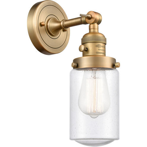 Franklin Restoration Dover LED 5 inch Brushed Brass Sconce Wall Light, Franklin Restoration