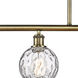 Ballston Athens Water Glass 4 Light 46 inch Antique Brass Island Light Ceiling Light