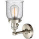 Franklin Restoration Small Bell LED 5 inch Brushed Satin Nickel Sconce Wall Light, Franklin Restoration
