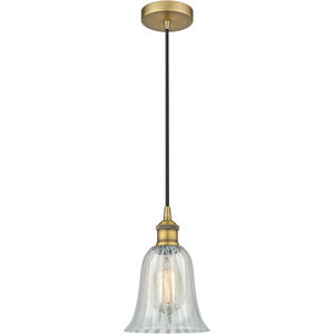 Edison Hanover LED 6 inch Brushed Brass Mini Pendant Ceiling Light