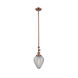 Franklin Restoration Geneseo LED 7 inch Antique Copper Mini Pendant Ceiling Light, Franklin Restoration