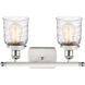 Ballston Bell LED 16 inch White and Polished Chrome Bath Vanity Light Wall Light in Clear with Cage