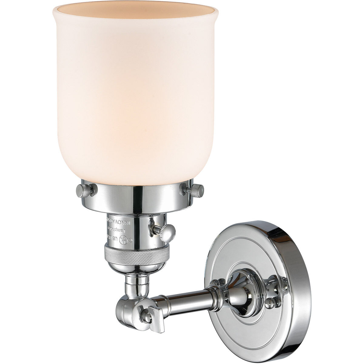 Franklin Restoration Small Bell LED 5 inch Polished Chrome Sconce Wall Light, Franklin Restoration
