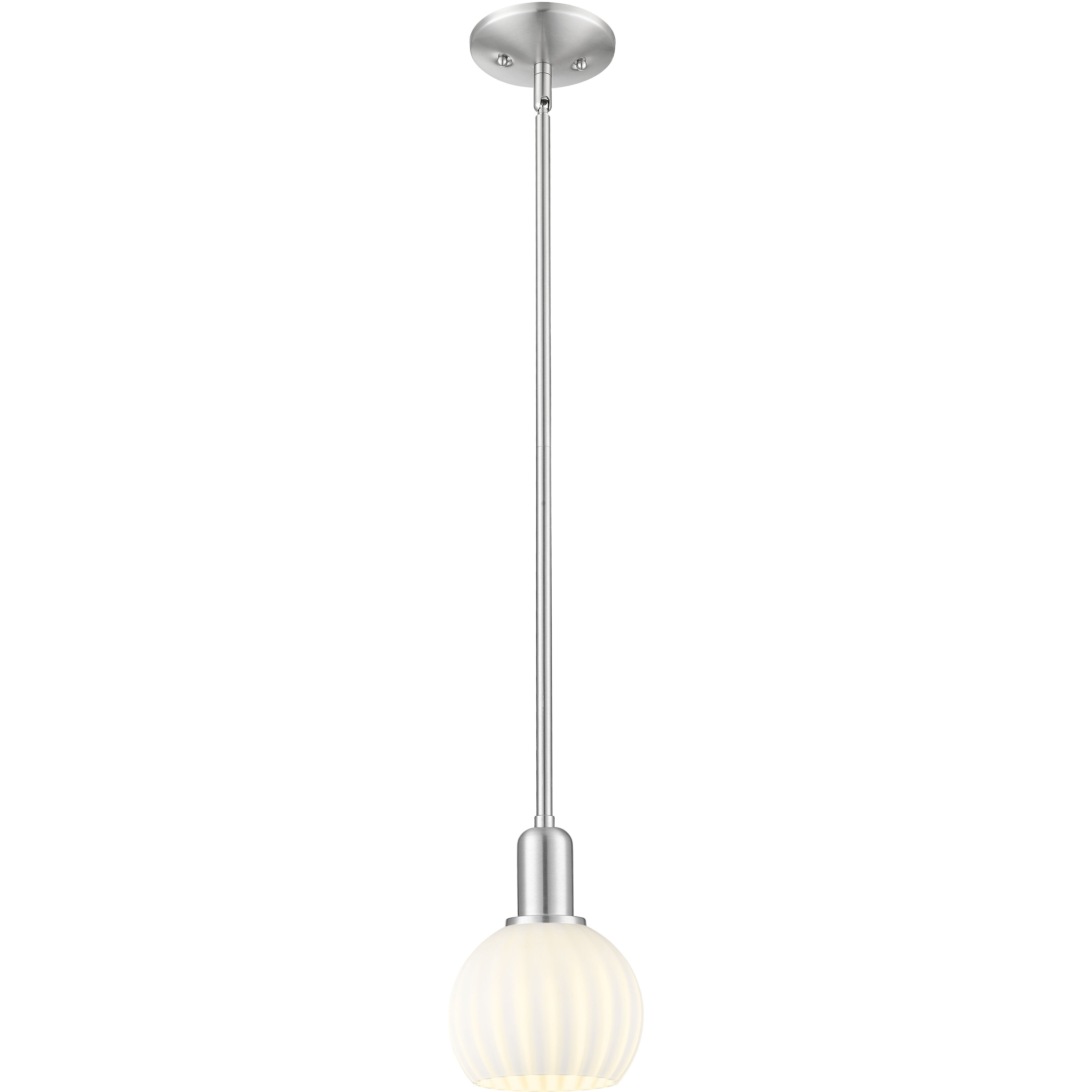 Arcadia White Venetian 1 Light 6.00 inch Mini Pendant