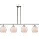 Ballston Farmhouse Chicken Wire LED 48 inch Polished Nickel Island Light Ceiling Light, Ballston