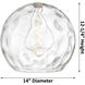 Ballston Athens Water Glass 1 Light 14 inch Oil Rubbed Bronze Pendant Ceiling Light