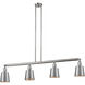 Franklin Restoration Addison LED 49.88 inch Brushed Satin Nickel Island Light Ceiling Light, Franklin Restoration