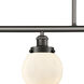 Ballston Beacon LED 48 inch Oil Rubbed Bronze Island Light Ceiling Light in Matte White Glass, Ballston