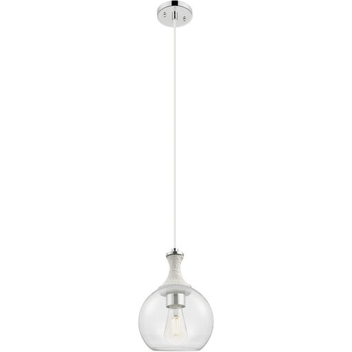 Astor 1 Light 8 inch Polished Nickel Mini Pendant Ceiling Light in Clear Glass