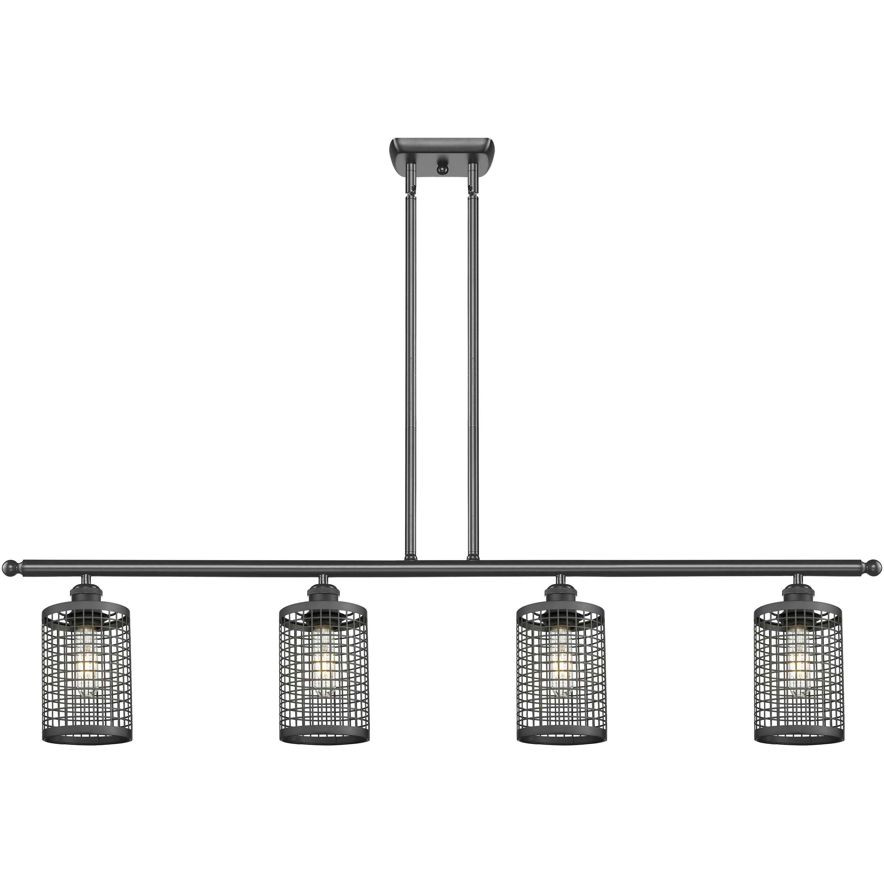 Nestbrook 4 Light 48 inch Matte Black Island Light Ceiling Light