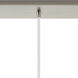 Milan 5 Light 36.13 inch Brushed Satin Nickel Linear Pendant Ceiling Light in Clear Glass