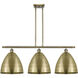 Ballston Dome LED 38.5 inch Antique Brass Island Light Ceiling Light
