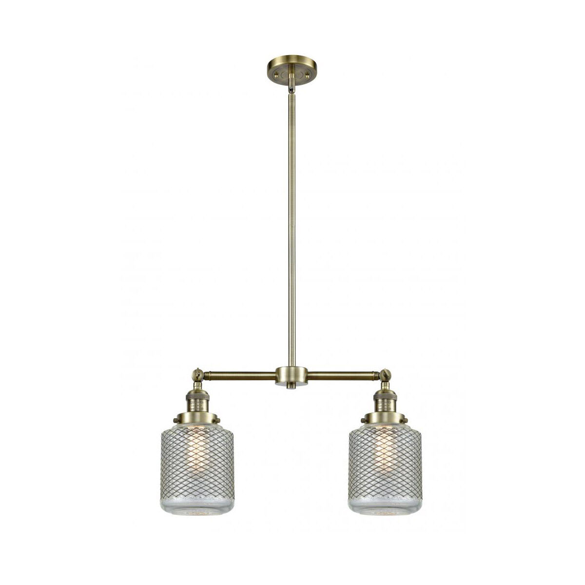 Franklin Restoration Stanton LED 23 inch Antique Brass Chandelier Ceiling Light, Franklin Restoration