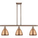Ballston Dome LED 36 inch Antique Copper Island Light Ceiling Light