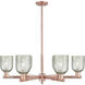 Arcadia Caledonia 6 Light 34.75 inch Antique Copper Chandelier Ceiling Light