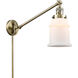 Canton 18 inch 3.50 watt Antique Brass Swing Arm Wall Light, Franklin Restoration