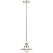 Edison Halophane 1 Light 9 inch Polished Nickel Mini Pendant Ceiling Light