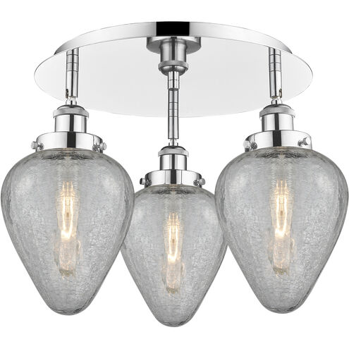 Geneseo 3 Light 17.75 inch Polished Chrome Flush Mount Ceiling Light