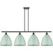 Ballston Plymouth Dome 4 Light 50 inch Oil Rubbed Bronze Island Light Ceiling Light in Matte Seafoam
