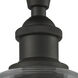 Ballston Athens LED 8 inch Oil Rubbed Bronze Semi-Flush Mount Ceiling Light in Clear Glass, Ballston
