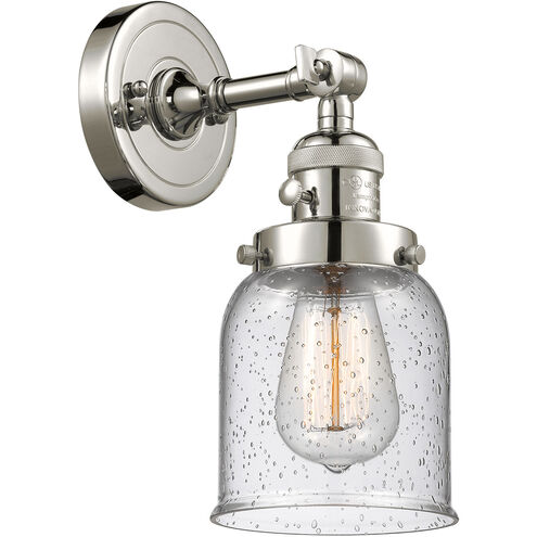 Franklin Restoration Small Bell LED 5 inch Polished Nickel Sconce Wall Light, Franklin Restoration