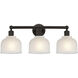 Edison Dayton 3 Light 24 inch Oil Rubbed Bronze Bath Vanity Light Wall Light in White