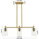Downtown Urban Crown Point Island Light Ceiling Light in Polished Nickel, Seedy