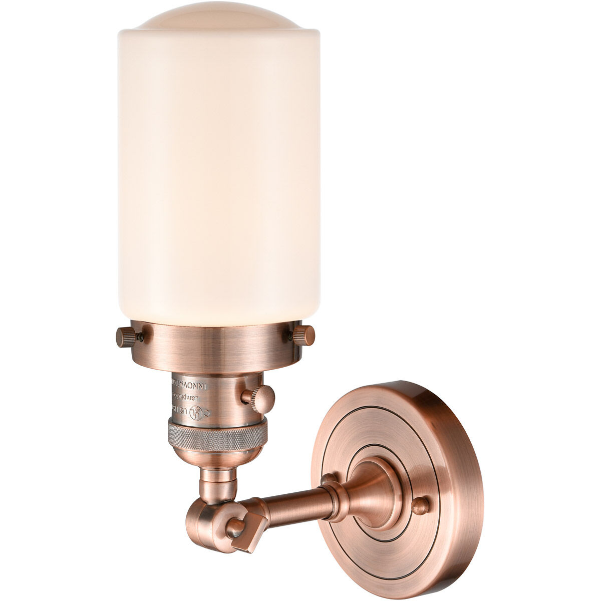 Franklin Restoration Dover LED 5 inch Antique Copper Sconce Wall Light, Franklin Restoration