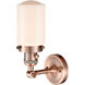 Franklin Restoration Dover LED 5 inch Antique Copper Sconce Wall Light, Franklin Restoration