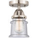 Nouveau 2 Small Canton 1 Light 5.25 inch Semi-Flush Mount