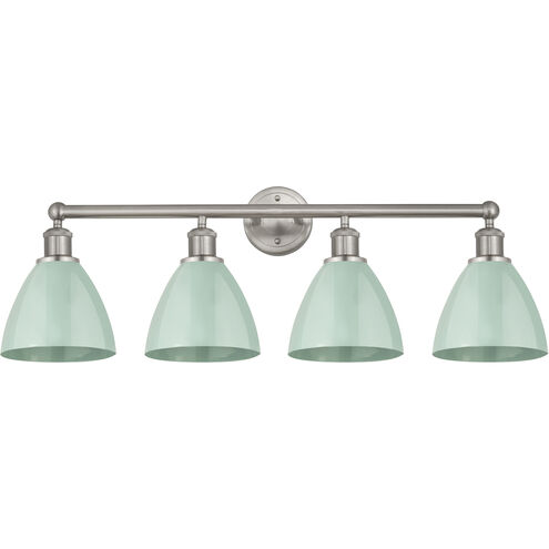 Edison Metal Bristol 4 Light 35 inch Polished Chrome Bath Vanity Light Wall Light