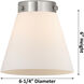 Franklin Restoration Cone 1 Light 6 inch Brushed Satin Nickel Mini Pendant Ceiling Light