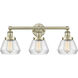 Fulton 3 Light 24.5 inch Antique Brass Bath Vanity Light Wall Light in Clear