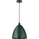 Edison Plymouth Dome 1 Light 12 inch Satin Gold Mini Pendant Ceiling Light