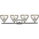 Adirondack 4 Light 38 inch Brushed Satin Nickel Bath Vanity Light Wall Light