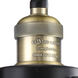 Franklin Restoration Stanton 1 Light 6 inch Black Antique Brass Sconce Wall Light, Franklin Restoration