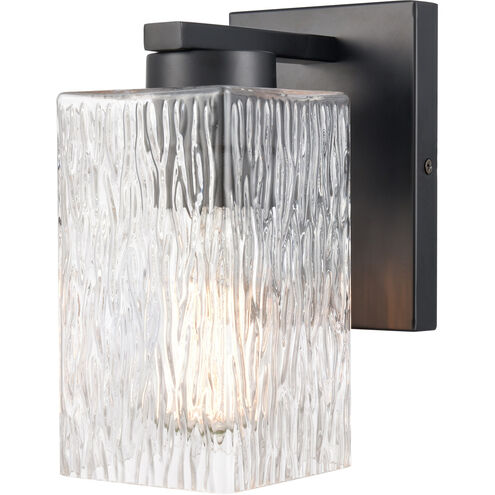 Juneau LED 5 inch Matte Black Bath Vanity Light Wall Light
