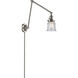 Small Canton 30 inch 60.00 watt Satin Nickel Swing Arm Wall Light, Franklin Restoration