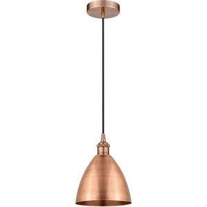 Edison Dome LED 8 inch Antique Copper Mini Pendant Ceiling Light