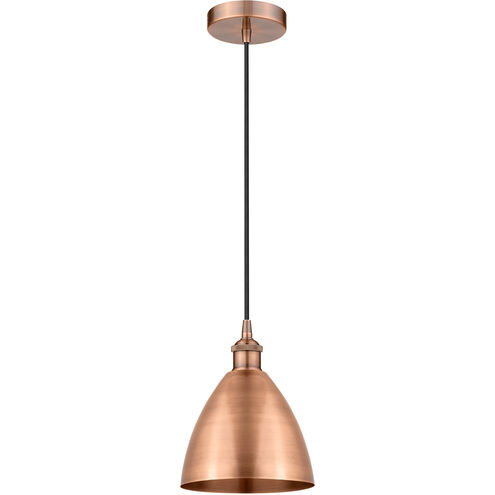 Edison Dome LED 8 inch Antique Copper Mini Pendant Ceiling Light