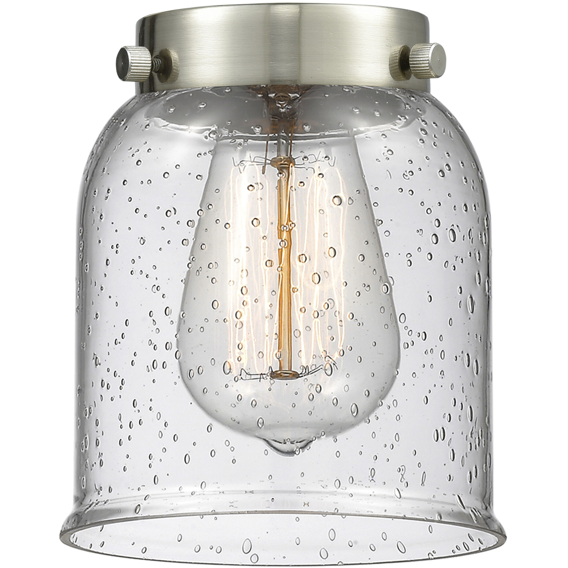 Franklin Restoration Bell 1 Light 5 inch Polished Nickel Mini Pendant Ceiling Light in Incandescent, Seedy