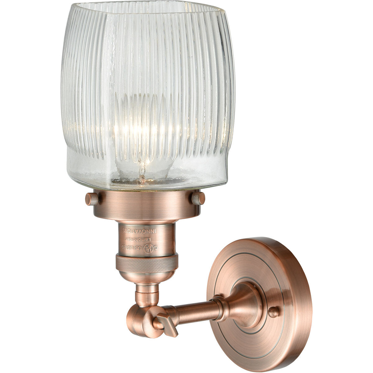 Franklin Restoration Colton 1 Light 6 inch Antique Copper Semi-Flush Mount Ceiling Light, Franklin Restoration