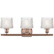 Ballston Niagra 3 Light 26 inch Antique Copper Bath Vanity Light Wall Light, Ballston