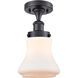 Bellmont 1 Light 6.5 inch Matte Black Semi-Flush Mount Ceiling Light