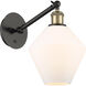 Ballston Cindyrella 1 Light 8 inch Black Antique Brass Sconce Wall Light