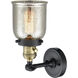 Franklin Restoration Small Bell LED 5 inch Black Antique Brass Sconce Wall Light, Franklin Restoration