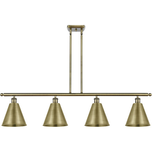 Ballston Cone LED 48 inch Antique Brass Island Light Ceiling Light