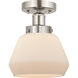 Fulton 1 Light 6.50 inch Semi-Flush Mount