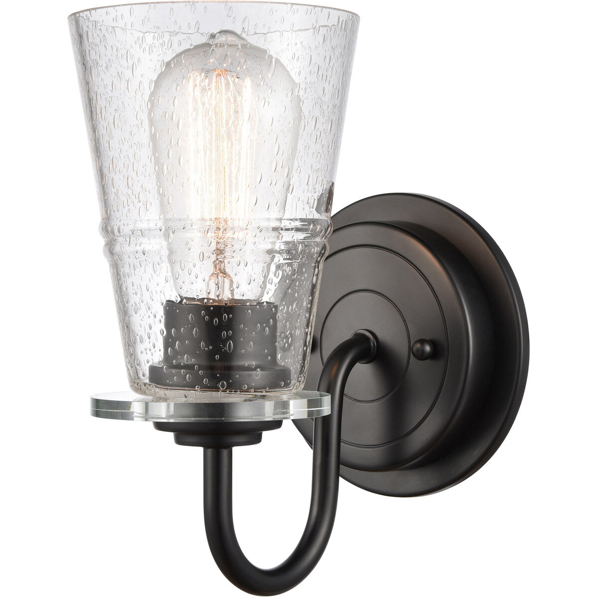 Scarlett 1 Light 5 inch Matte Black Bath Vanity Light Wall Light